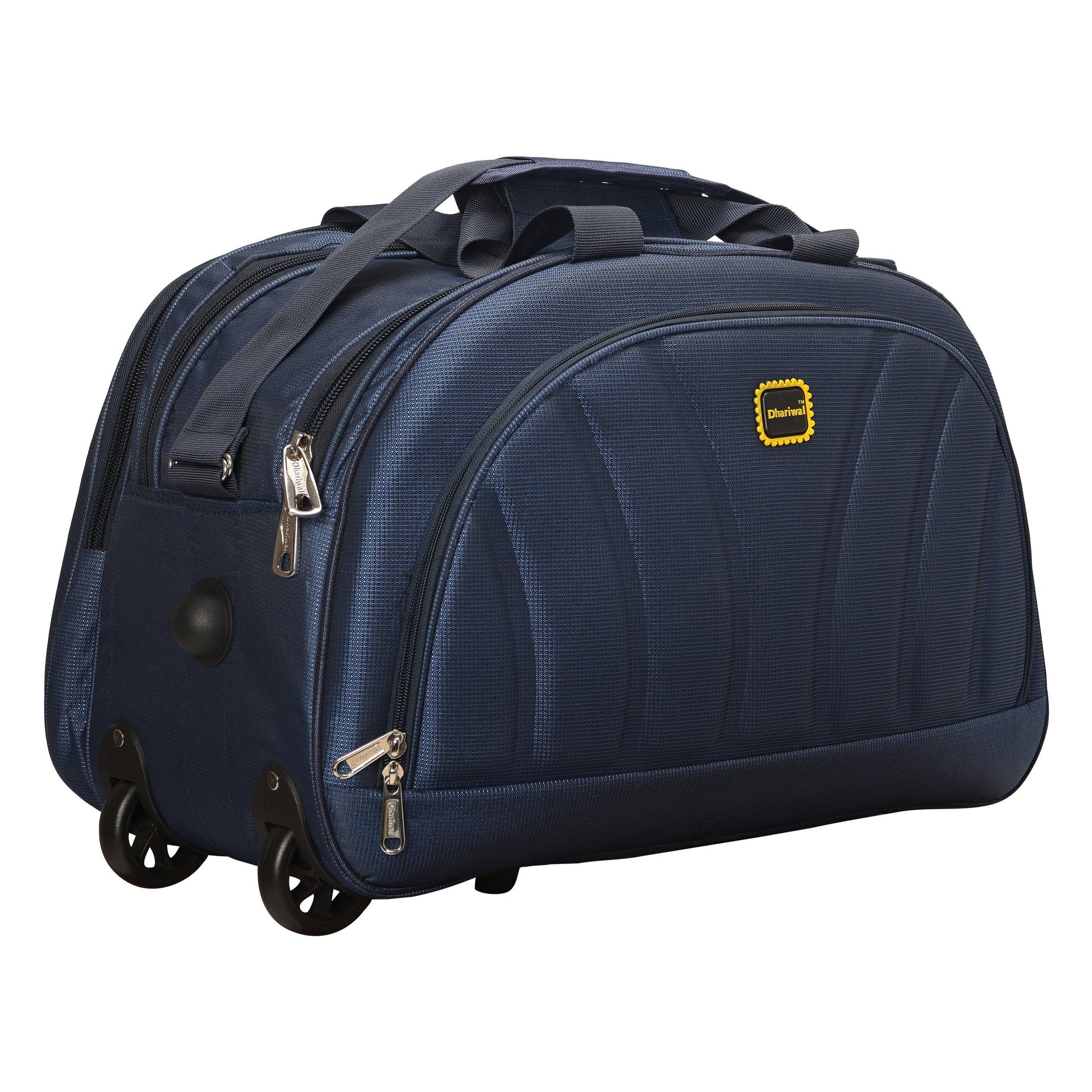 Dhariwal Rolling Duffle Bag [Size 24"] [Capacity(in L) 64L] [Model No. DB-702] Duffel Bags Mohanlal Jain (Dhariwal Bags) 