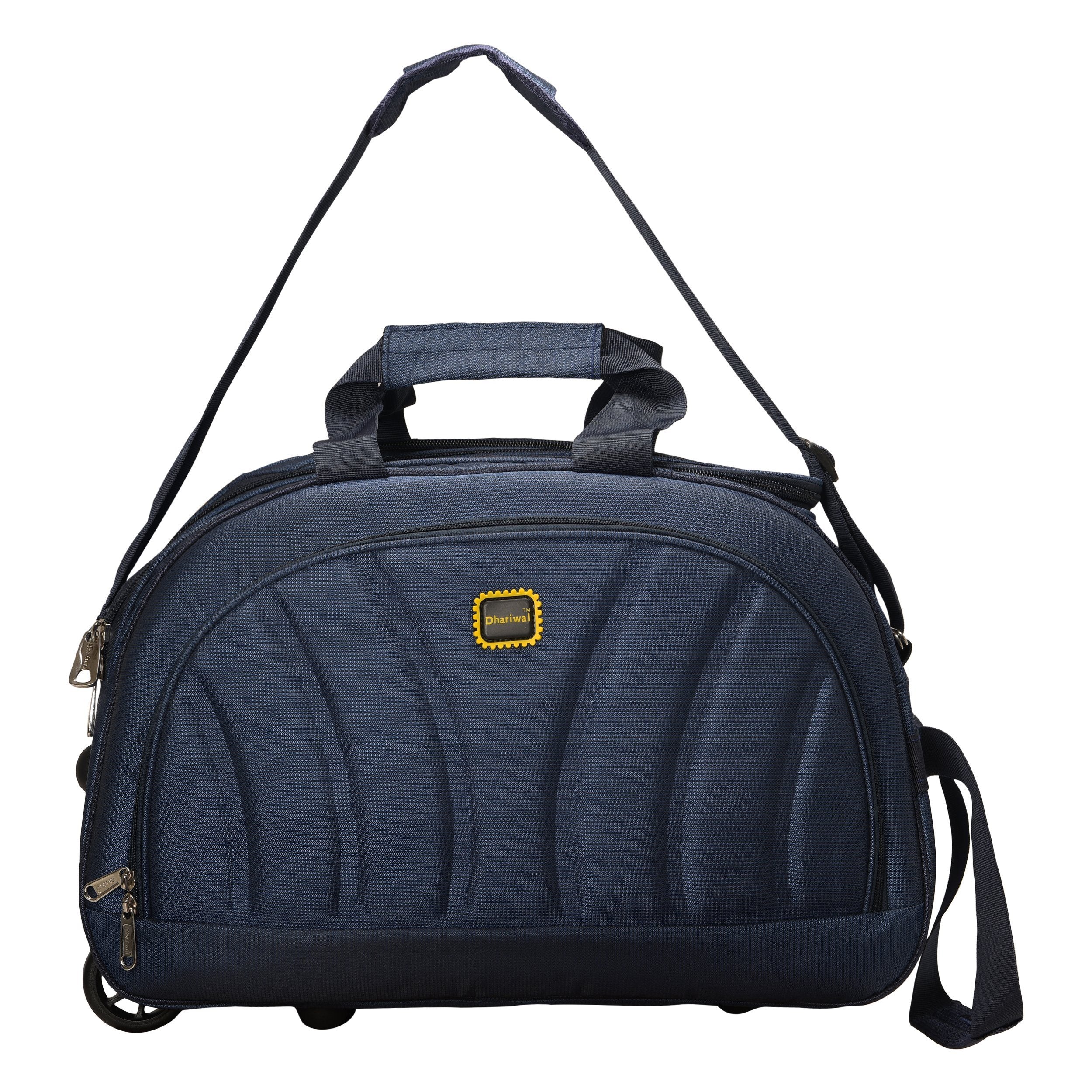 Dhariwal Rolling Duffle Bag [Size 24"] [Capacity(in L) 64L] [Model No. DB-702] Duffel Bags Mohanlal Jain (Dhariwal Bags) 