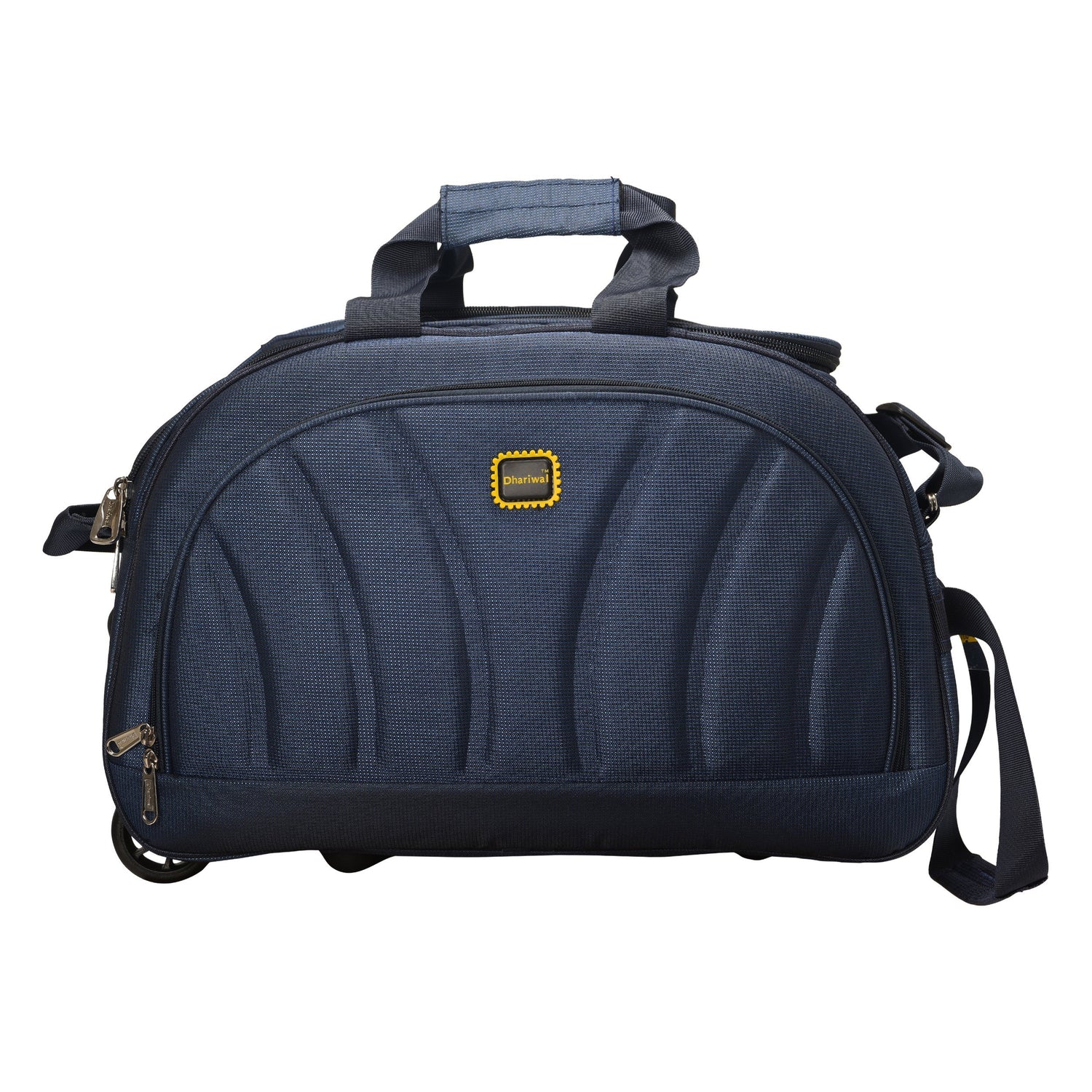 Dhariwal Rolling Duffle Bag [Size 24"] [Capacity(in L) 64L] [Model No. DB-702] Duffel Bags Mohanlal Jain (Dhariwal Bags) Blue 