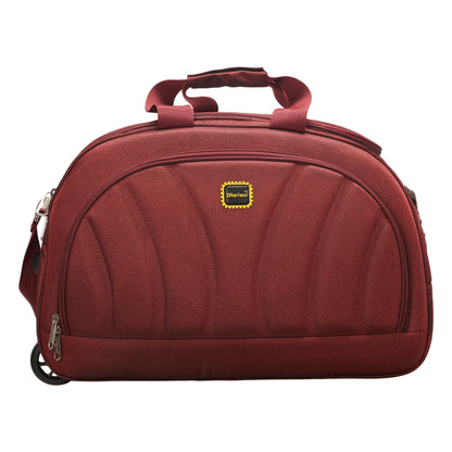 Dhariwal Rolling Duffle Bag [Size 24"] [Capacity(in L) 64L] [Model No. DB-702] Duffel Bags Mohanlal Jain (Dhariwal Bags) Maroon 