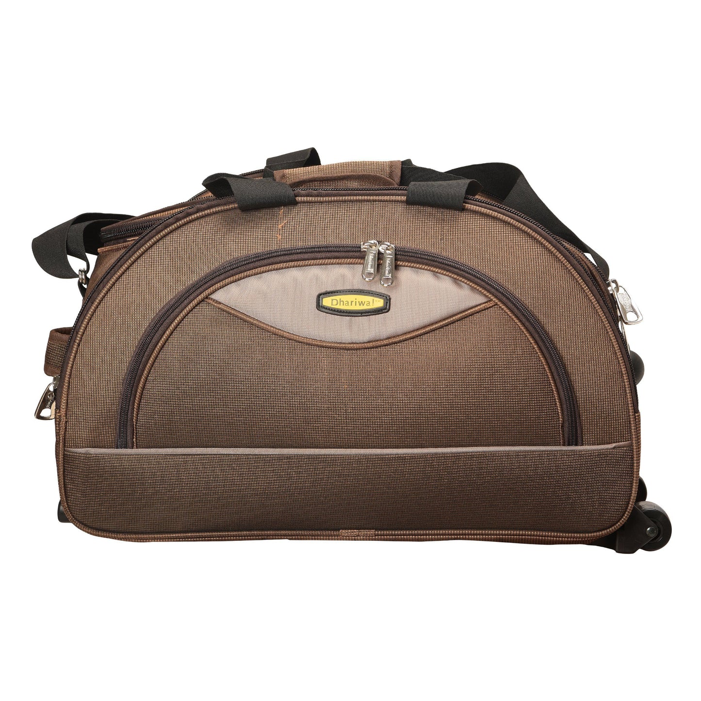 Dhariwal Rolling Trolley Duffle Bag [Size 24"] [Capacity(in L) 75L] [Model No. DB-703] Duffel Bags Dhariwal Brown 