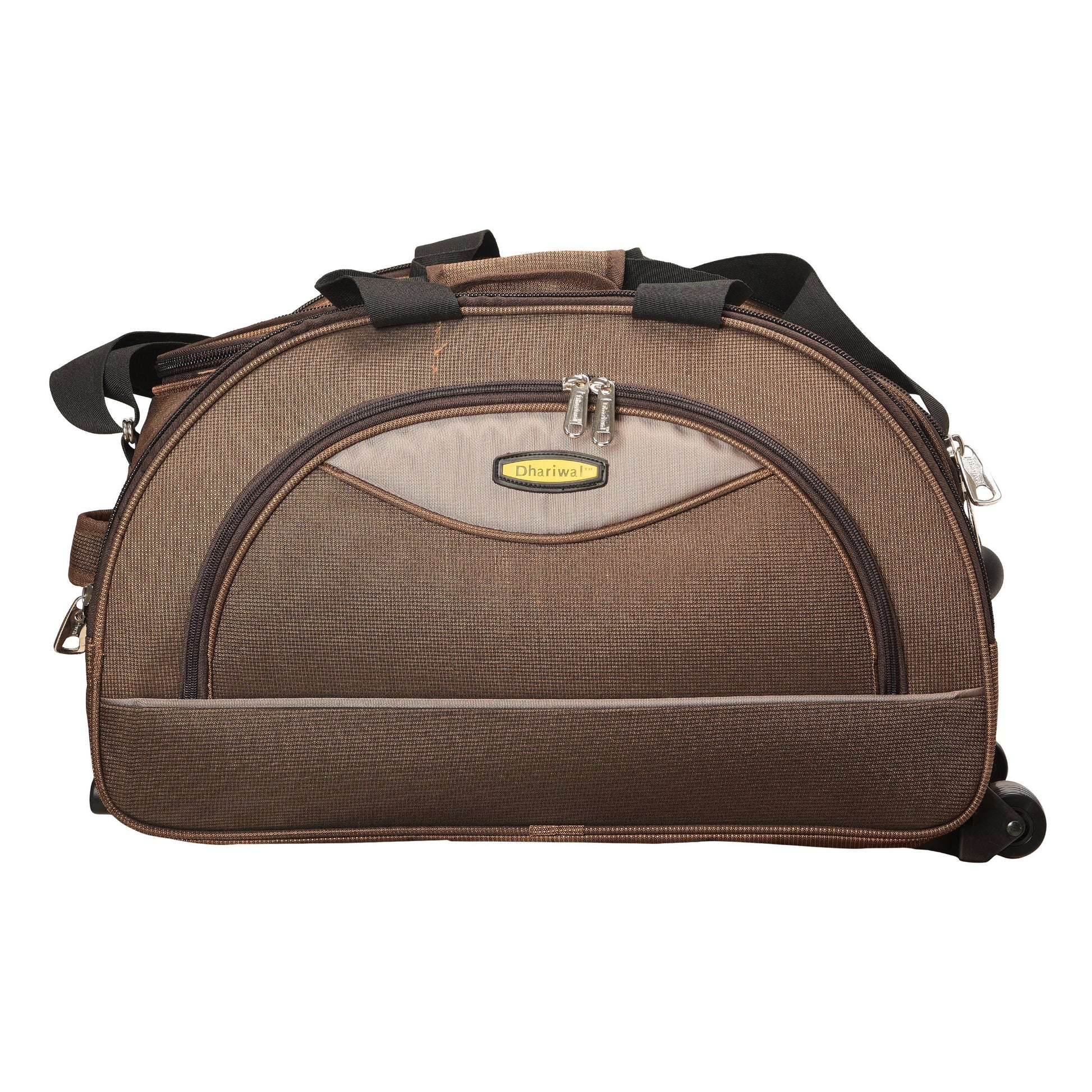 Dhariwal Rolling Trolley Duffle Bag [Size 24"] [Capacity(in L) 75L] [Model No. DB-703] Duffel Bags Dhariwal Brown 