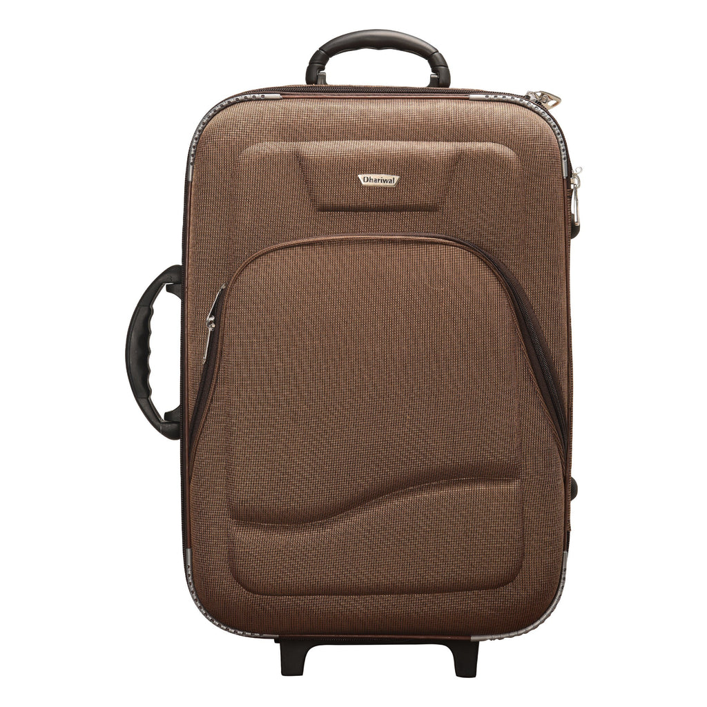Dhariwal Rolling Trolley Suitcase 22" 65L SC-802 Suitcases Dhariwal Brown 