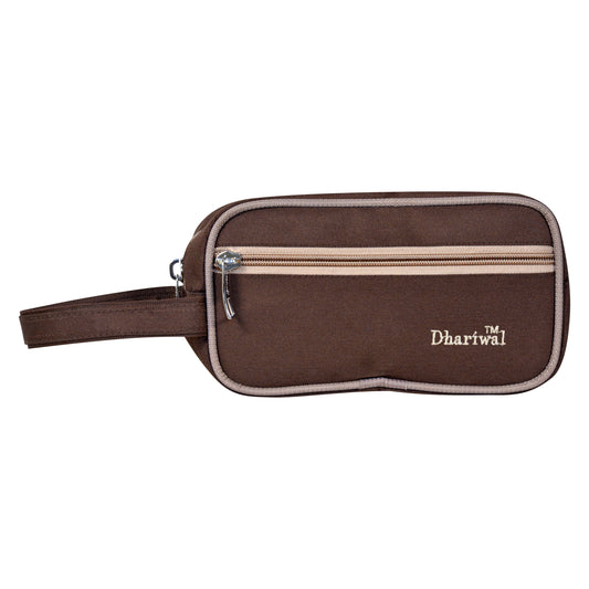 Dhariwal Shaving kit | toiletry bag for Cosmetics,Gadgets, Fashion Accessories, Keys SHK-1003 Shaving Kit Dhariwal Brown 