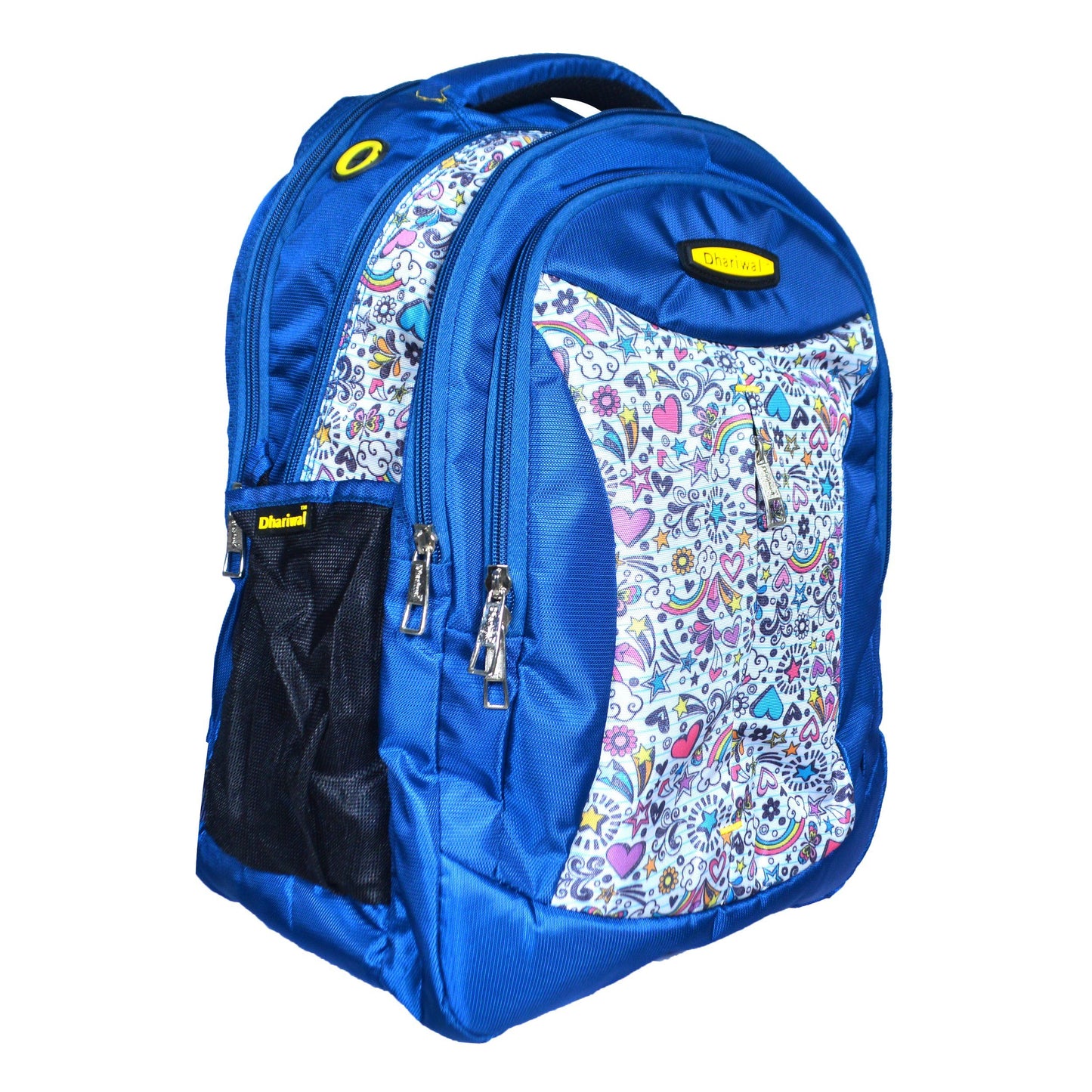 Dhariwal Triple Compartment Backpack with Rain Cover 39L BP-217 School Bags Mohanlal Jain (Dhariwal Bags) Teal 