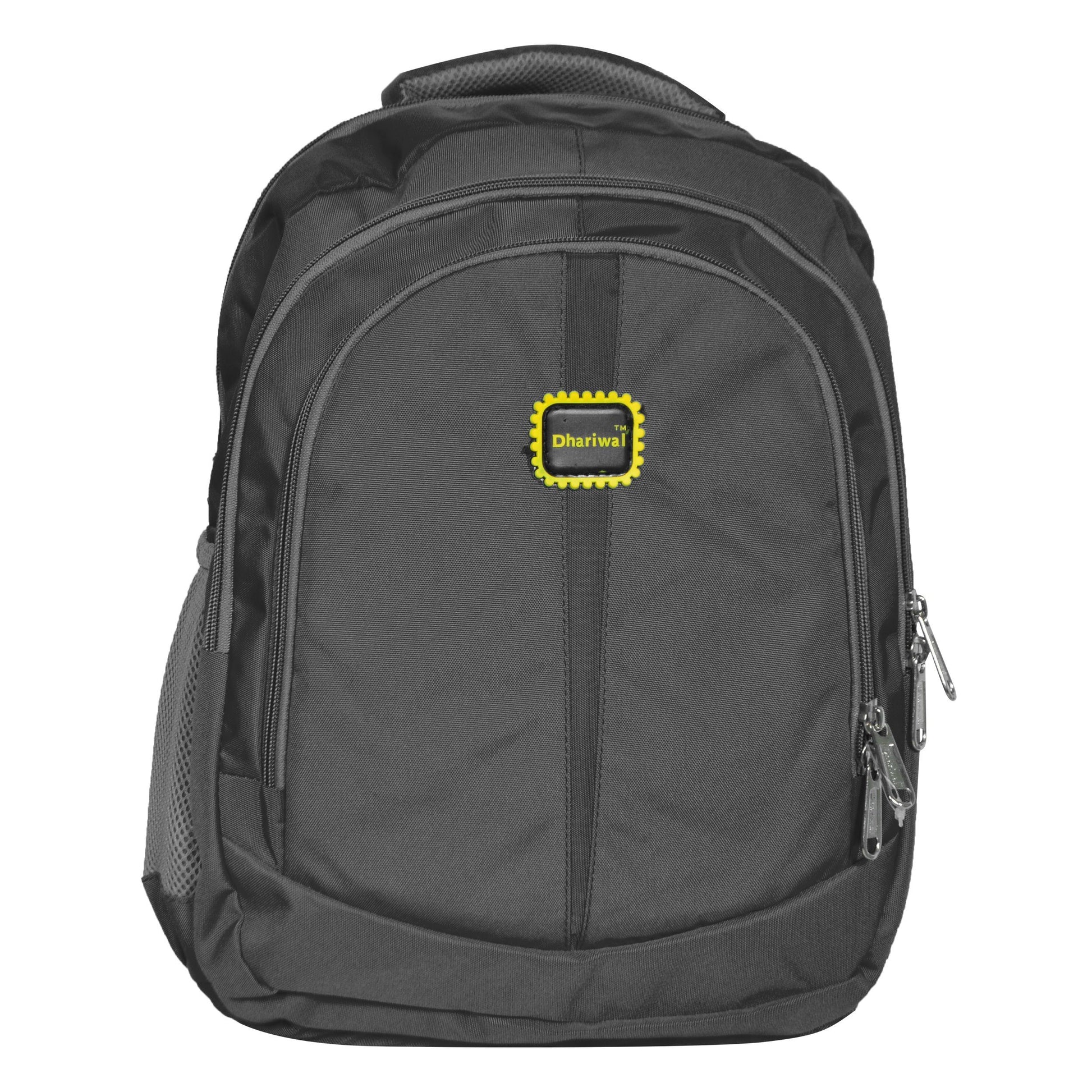 Dhariwal Ultra Light Weight Kids Unisex Dual Compartment School Backpack 25L SCB-315 School Bags Dhariwal Black 