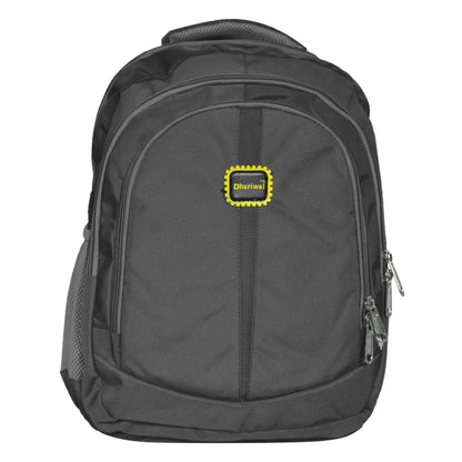 Dhariwal Ultra Light Weight Kids Unisex Dual Compartment School Backpack 25L SCB-315 School Bags Dhariwal Black 