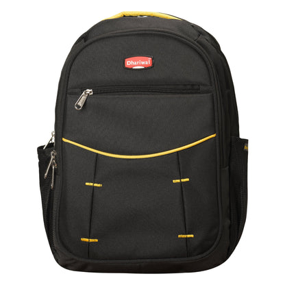 Dhariwal Unisex Dual Compartment Backpack 34L BP-228 BackPack Mohanlal Jain (Dhariwal Bags) Black 