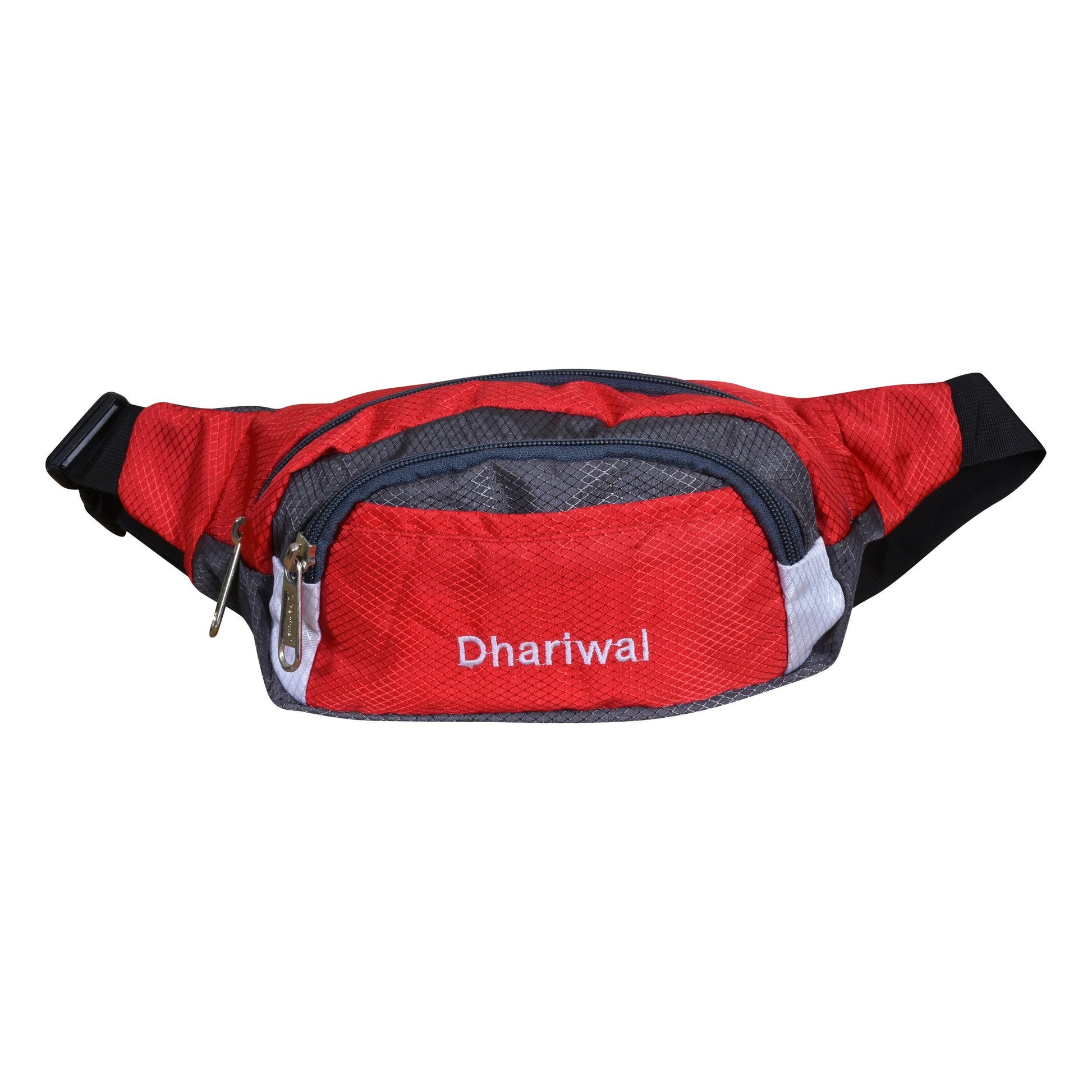 Dhariwal Waist Pack Travel Handy Hiking Zip Pouch Document Money Phone Belt Sport Bag Bum Bag for Men and Women Polyester WP-1201 Waist Pouch Dhariwal Red 