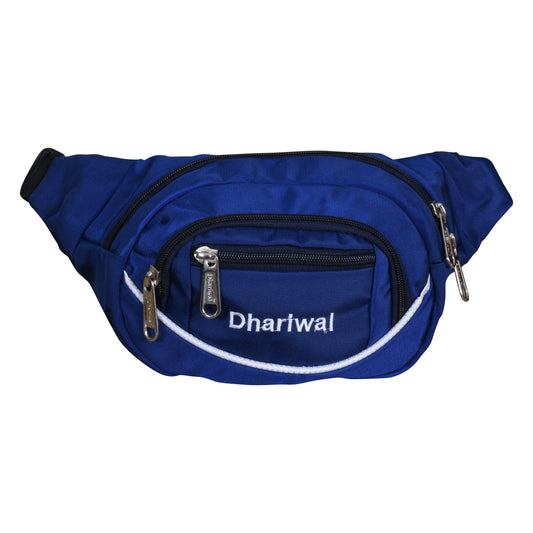 Dhariwal Waist Pack Travel Handy Hiking Zip Pouch Document Money Phone Belt Sport Bag Bum Bag for Men and Women Polyester WP-1202 Waist Pouch Dhariwal Blue 