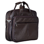Foam File Messenger Bag 16 Inch Brown Faux Leather Office Bag | Laptop Bag for Men EB-611 Executive Bags Dhariwal 