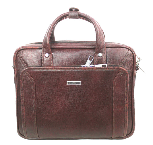 Leather Laptop Bag File Messenger Bag 13 Inch | Laptop Bag for Men EB-612 Executive Bags Dhariwal Maroon 13 INCH 