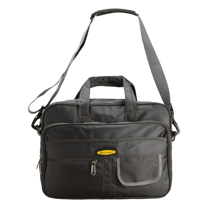Office Executive File Bag 1680 Matty with Laptop Cushion 16" EB-607 Executive Bags Dhariwal Grey 